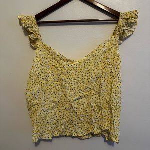 NWT H&M Yellow Floral Tank